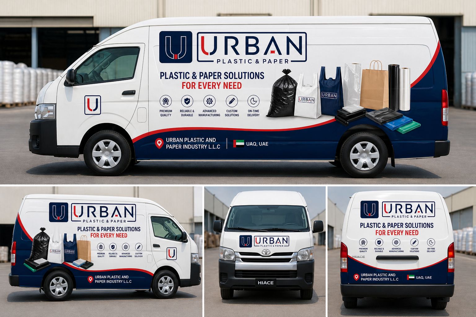 Urban Plastic and Paper branded delivery vehicle
